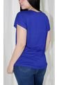 Camiseta Para Mujer Manga Corta Azul Marca L&H de L&H