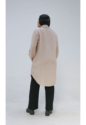 Bluson Para Mujer. Manga 3/4 Taupe Marca L&H Ref. 7D624021