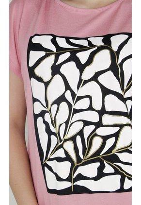 Camiseta Para Mujer Manga Corta Rosado Marca L&H