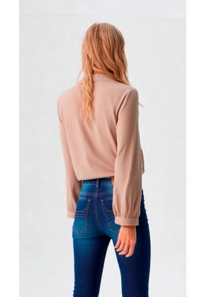 Blusa Para Mujer Manga 3/4 Beige Marca L&H Ref. 5P412283