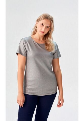 Camiseta Para Mujer Manga Corta Negro Marca L&H Ref. 1F409558 L&H