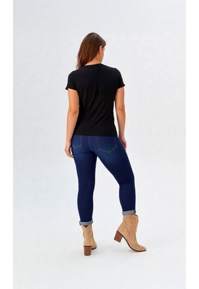 Camiseta Para Mujer Manga Corta Negro Marca L&H Ref. 5G409260