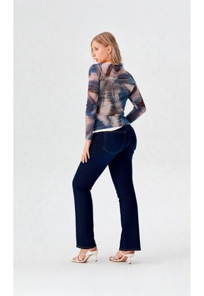 Camiseta Para Mujer Manga 3/4 Azul Marca L&H Ref. 2J409115