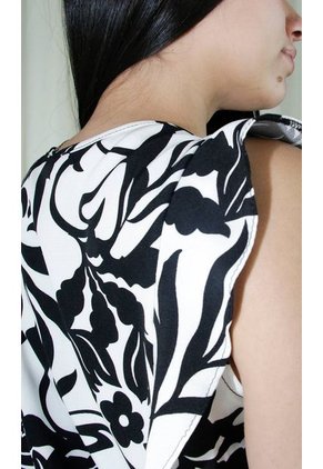 Blusa Para Mujer Manga Sisa Negro Marca L&H