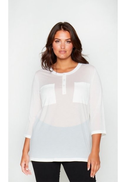 Blusa Para Mujer. Manga 3/4 Crudo Marca L&H Ref. 1F612243