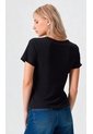 Camiseta Para Mujer Manga 3/4 Negro Marca L&H Ref. 7S409052 de L&H