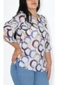 Blusa Para Mujer Manga 3/4 Azul Marca L&H Ref. 1F412681 de L&H