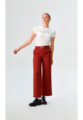 Pantalon Para Mujer Terracota Marca L&H Ref. 1F407235