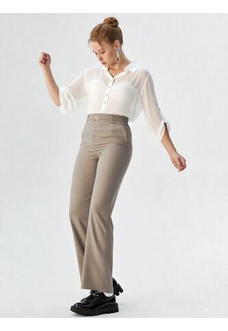 Pantalon Para Mujer Taupe Marca L&H Ref. 1F407235 L&H