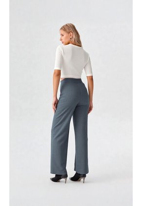 Pantalon Para Mujer Gris Oscuro Marca L&H Ref. 1F407245