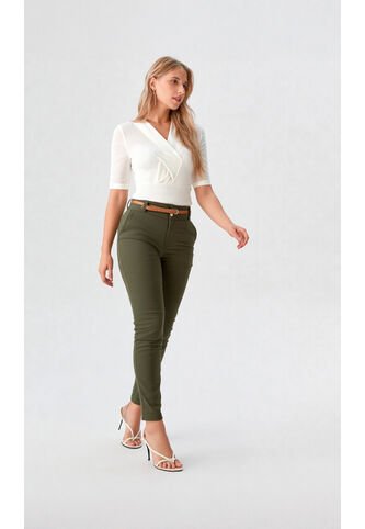 Pantalon Para Mujer Verde Marca L&H Ref. 1Ac407001 L&H