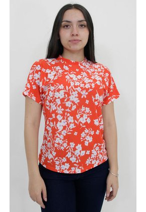 Camiseta Para Mujer Manga Corta Rojo Marca L&H