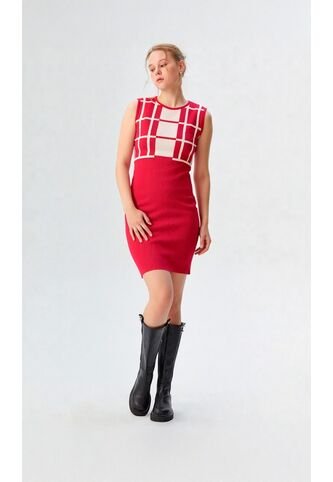 Vestido Para Mujer Manga Sisa Rojo Marca L&H L&H