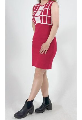 Vestido Para Mujer Manga Sisa Rojo Marca L&H