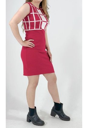 Vestido Para Mujer Manga Sisa Rojo Marca L&H