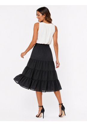 Falda Para Mujer  Negro Marca L&H Ref. 2J414071