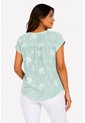 Blusa Para Mujer Manga Corta Verde Marca L&H Ref. 2J412282 de L&H
