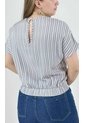 Blusa Para Mujer Manga Corta Azul Marca L&H Ref. 2J412259 de L&H