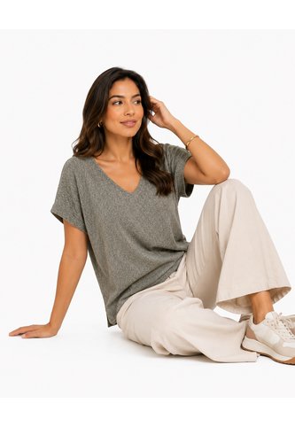 Camiseta Para Mujer Manga Corta Verde Marca L&H Ref. 2J409138 L&H