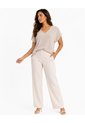 Camiseta Para Mujer Manga Corta Beige Marca L&H Ref. 2J409138 de L&H