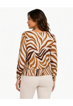 Camiseta Para Mujer Manga 3/4 Naranja Marca L&H Ref. 2J409136