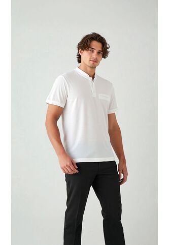 Polo Para Hombre Blanco Marca L&H L&H