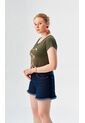 Camiseta Para Mujer Manga Corta Verde Marca L&H Ref. 5G409250 de L&H