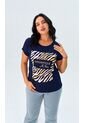 Camiseta Para Mujer Manga Corta Azul Marca L&H Ref. 5G409258 de L&H