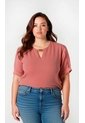 Blusa Para Mujer. Manga Corta Rosado Marca L&H Ref. 5P612103 de L&H