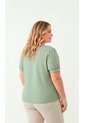 Blusa Para Mujer. Manga Corta Verde Marca L&H Ref. 5P612103 de L&H