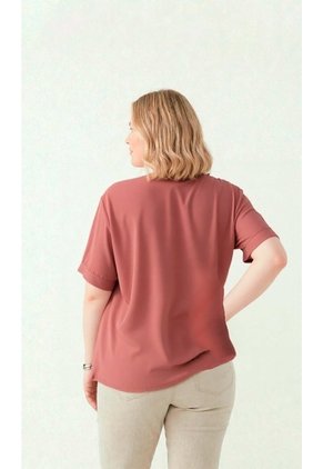 Blusa Para Mujer. Manga Corta Rosado Marca L&H Ref. 5P612103
