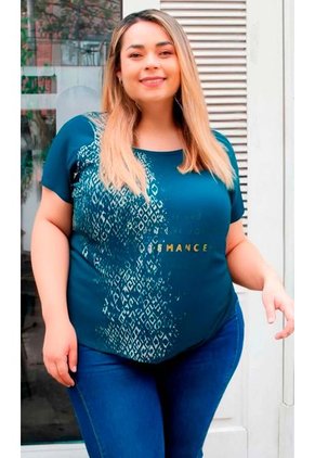 Camiseta Para Mujer. Manga Corta Verde Marca L&H