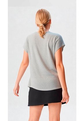 Camiseta Para Mujer Manga Corta Gris Claro Marca L&H Ref. 5G409262