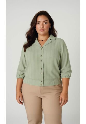 Blusa Para Mujer. Manga 3/4 Verde Marca L&H L&H
