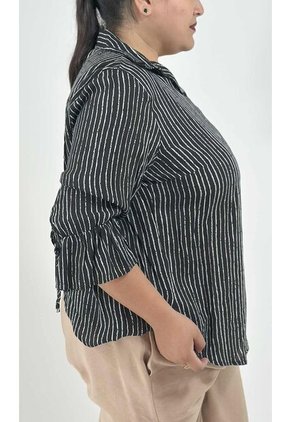 Blusa Para Mujer. Manga 3/4 Negro Marca L&H