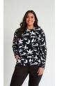 Blusa Para Mujer. Manga 3/4 Negro Marca L&H de L&H