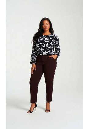 Blusa Para Mujer. Manga 3/4 Negro Marca L&H