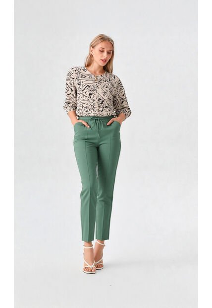 Pantalon Para Mujer Verde Marca L&H Ref. 1F407248