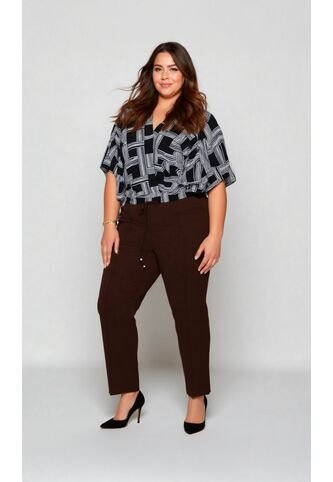 Blusa Para Mujer. Manga Corta Negro Marca L&H L&H