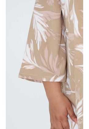 Chilango Para Mujer. Manga 3/4 Beige Marca L&H