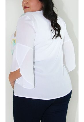 Blusa Para Mujer. Manga 3/4 Rosado Marca L&H