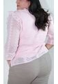 Blusa Para Mujer. Manga 3/4 Rosado Marca L&H de L&H