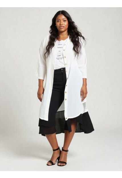 Bluson Para Mujer. Manga Corta Blanco Marca L&H