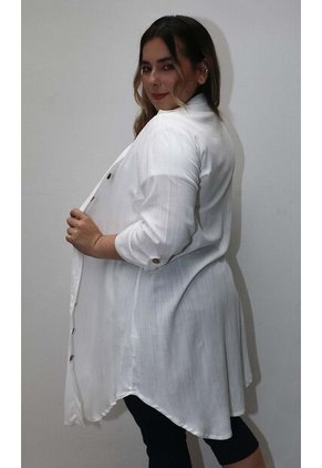 Bluson Para Mujer. Manga Corta Blanco Marca L&H