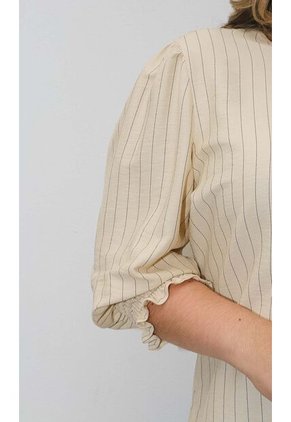 Blusa Para Mujer. Manga 3/4 Amarillo Marca L&H