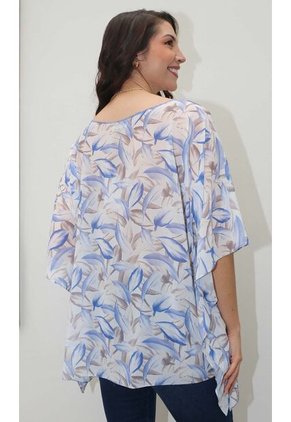 Bluson Para Mujer Manga Corta Azul Marca L&H