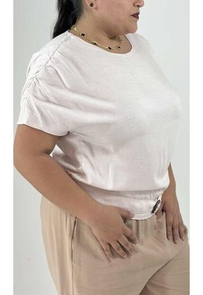 Blusa Para Mujer. Manga Corta Rosado Marca L&H