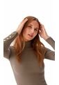 Camiseta Para Mujer Manga Larga Beige Marca L&H Ref. 1F409543 de L&H