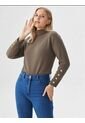 Camiseta Para Mujer Manga Larga Beige Marca L&H Ref. 1F409543 de L&H