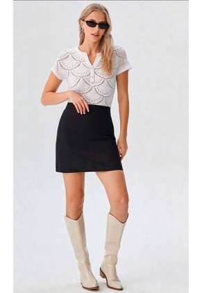 Camiseta Para Mujer Manga Corta Blanco Marca L&H Ref. 1F409541